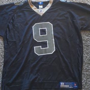Drew Brees size XL black Reebok NFL jersey
